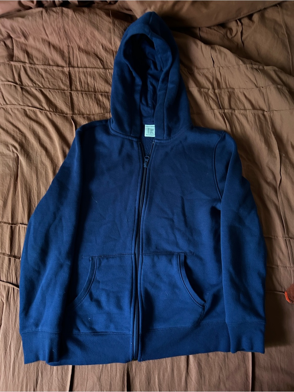 Amazon Essentials Navy Full-Zip Hooded Sweatshirt